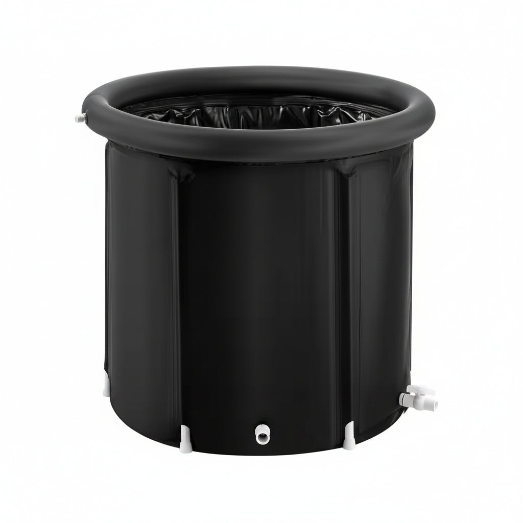1-Person 1 Jet Occupancy Ice Bath Tub Cold Water Therapy Plunge Tub for Athletes Portable Outdoor Ice Barrel Plunge Pool