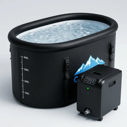 248-Gallon Inflatable Cold Plunge Tub – Hot & Cold, 1 HP — Studio Shot
