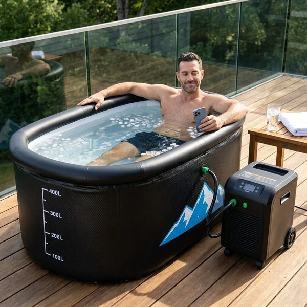 248-Gallon Inflatable Cold Plunge Tub – Hot & Cold, 1 HP