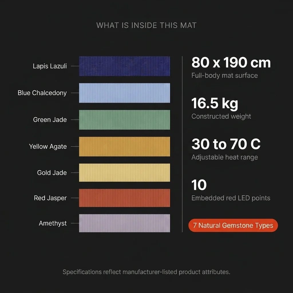 Megelin Red Light PEMF Infrared Heating Therapy Mat Pro — Results & Stats
