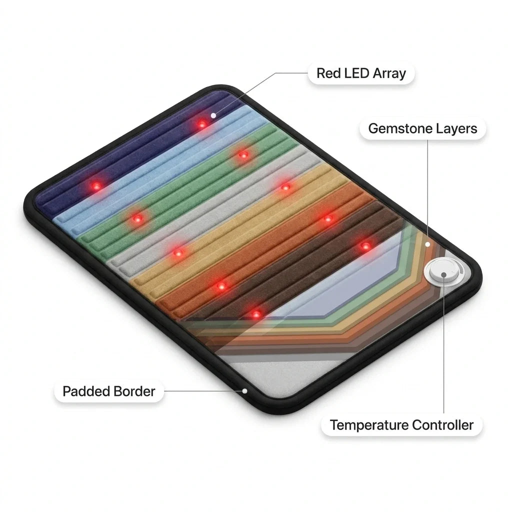 Megelin Red Light PEMF Infrared Heating Therapy Mat Pro — How It Works